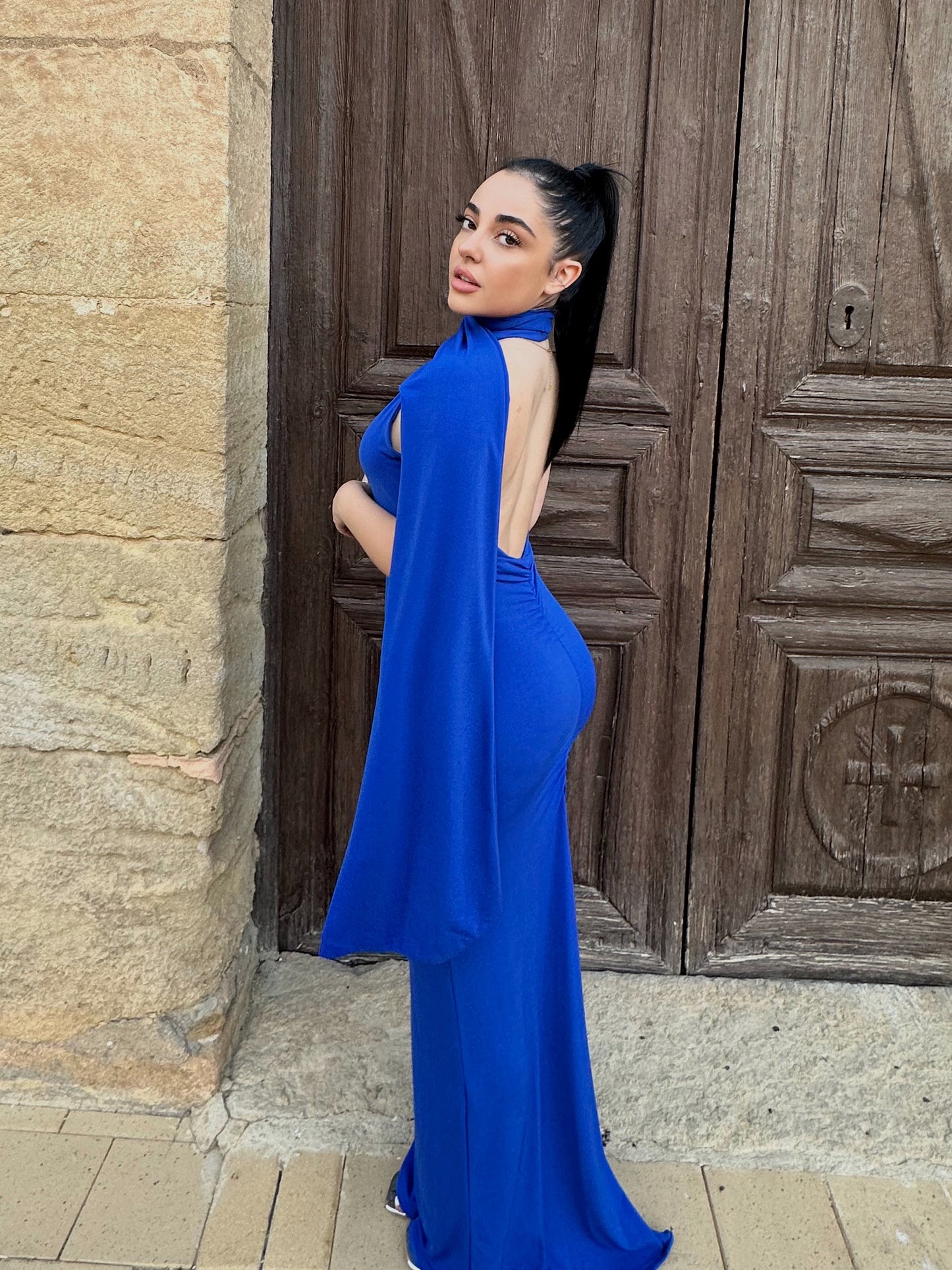 Vestido ceremonia Azul Eléctrico