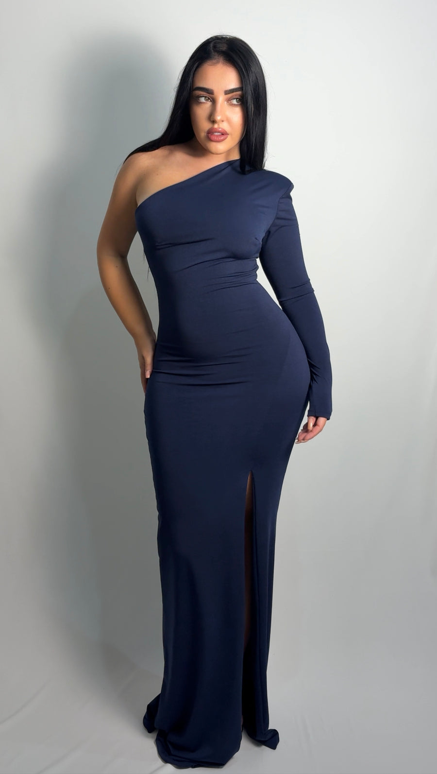 Vestido Gala Azul Marino