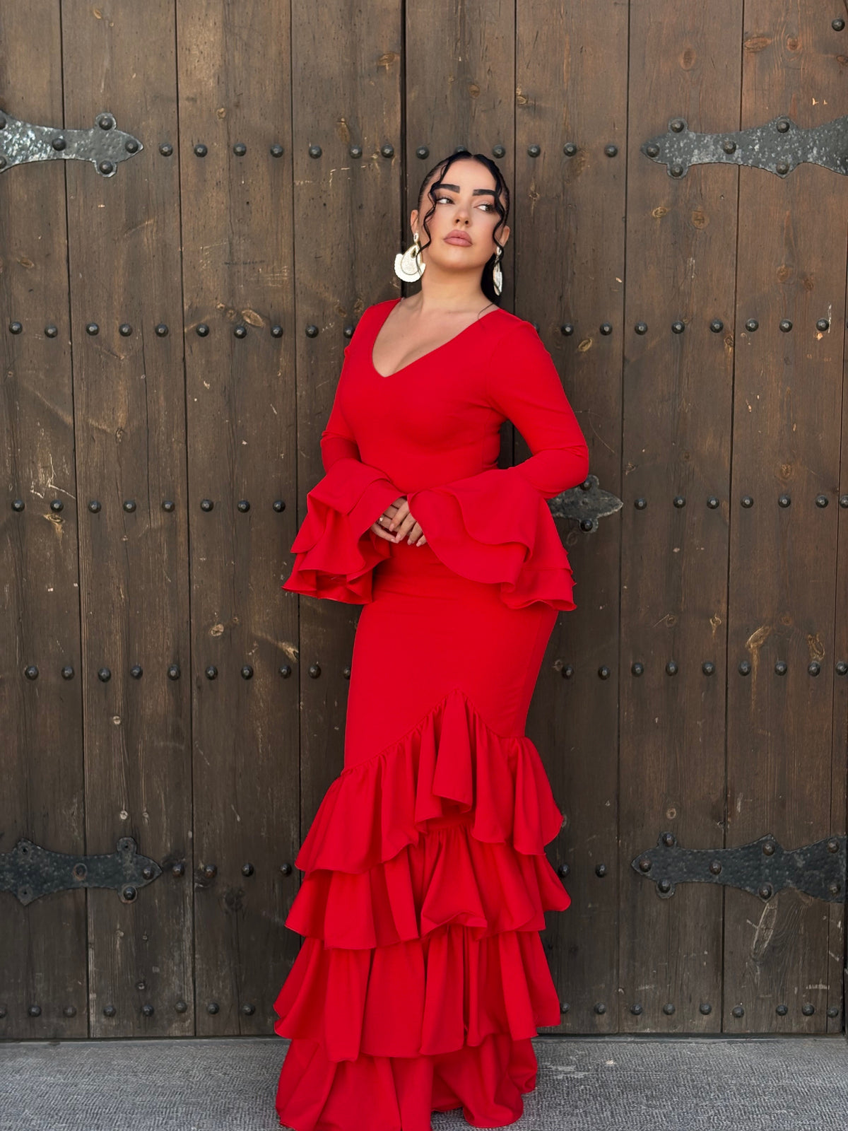 Traje rojo fusión