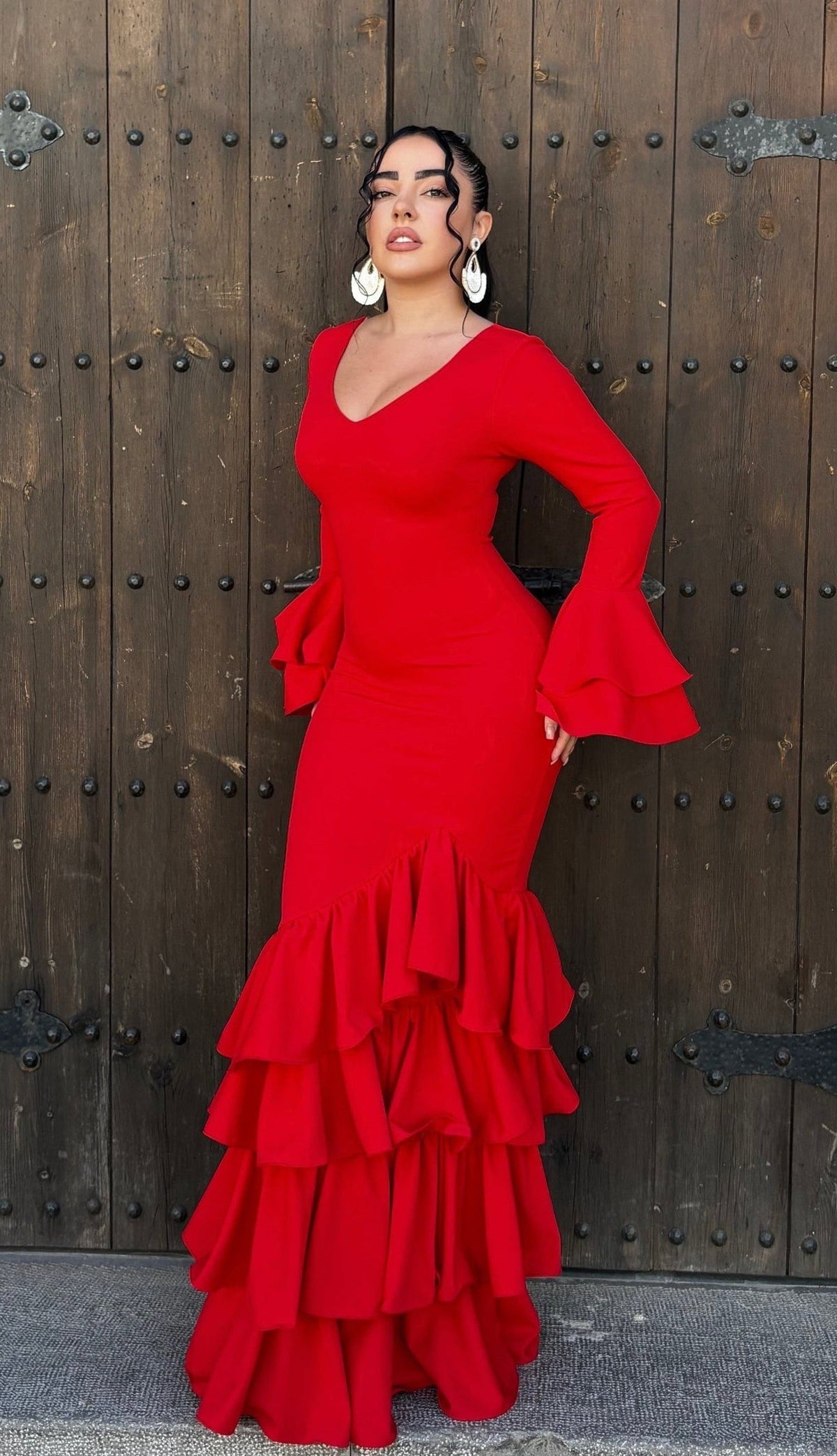 Traje rojo fusión