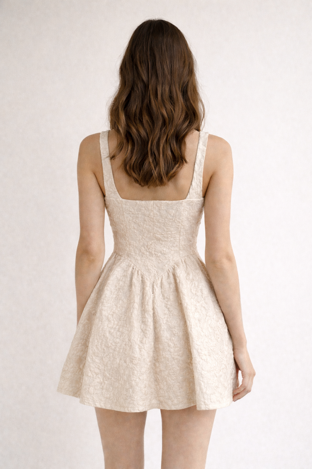 Vestido Corto Jacquard