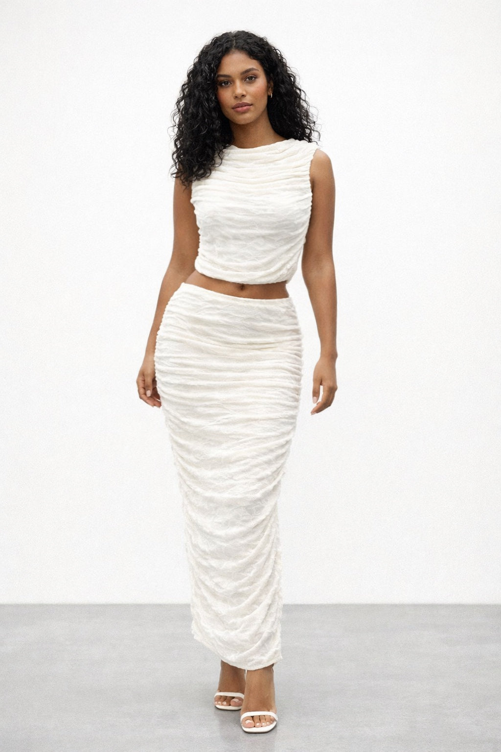 Conjunto Drapeado Midi Textura