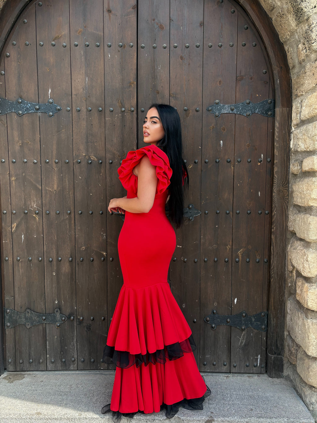 Traje rojo andaluz