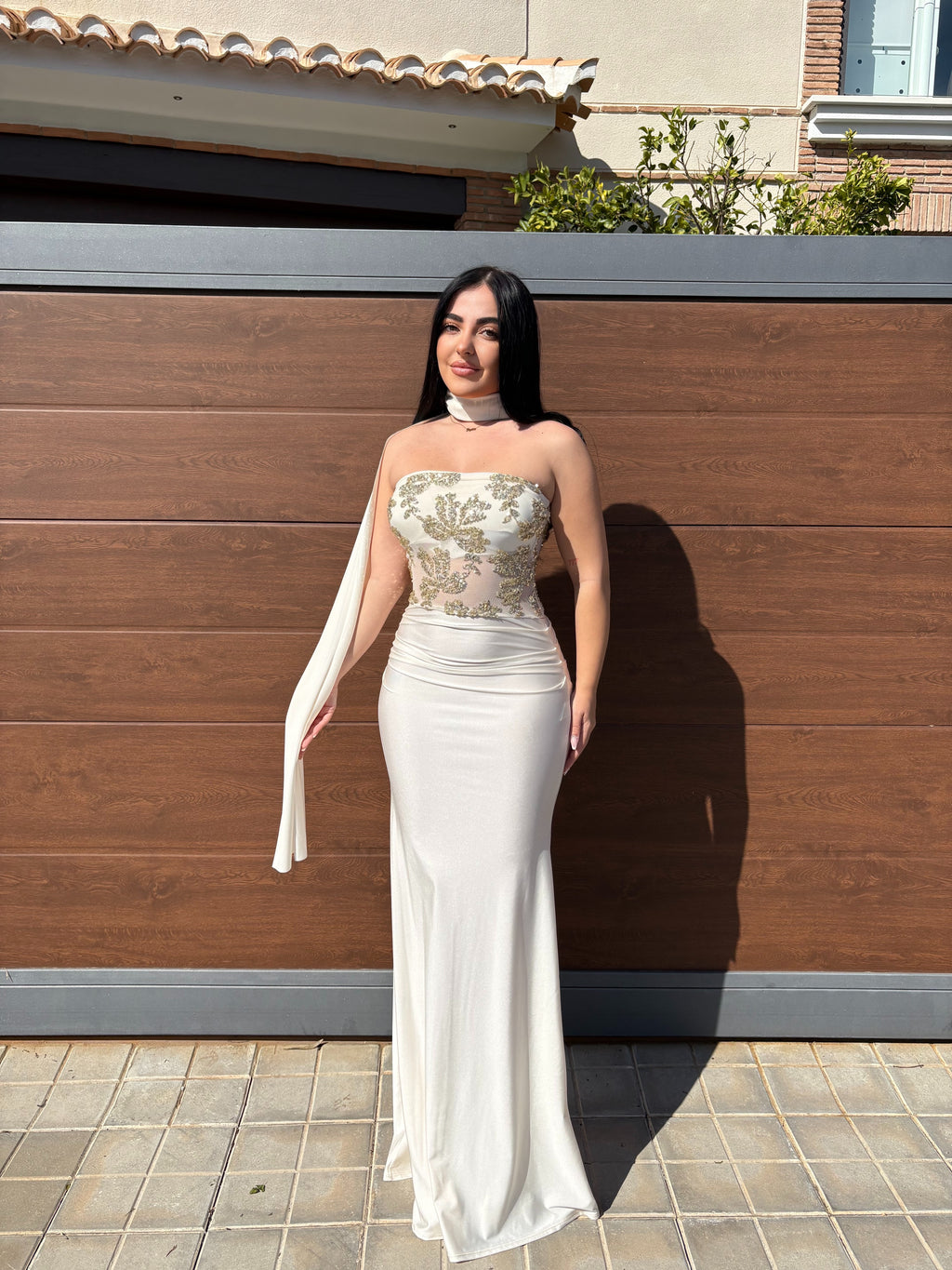 Vestido diva dorado