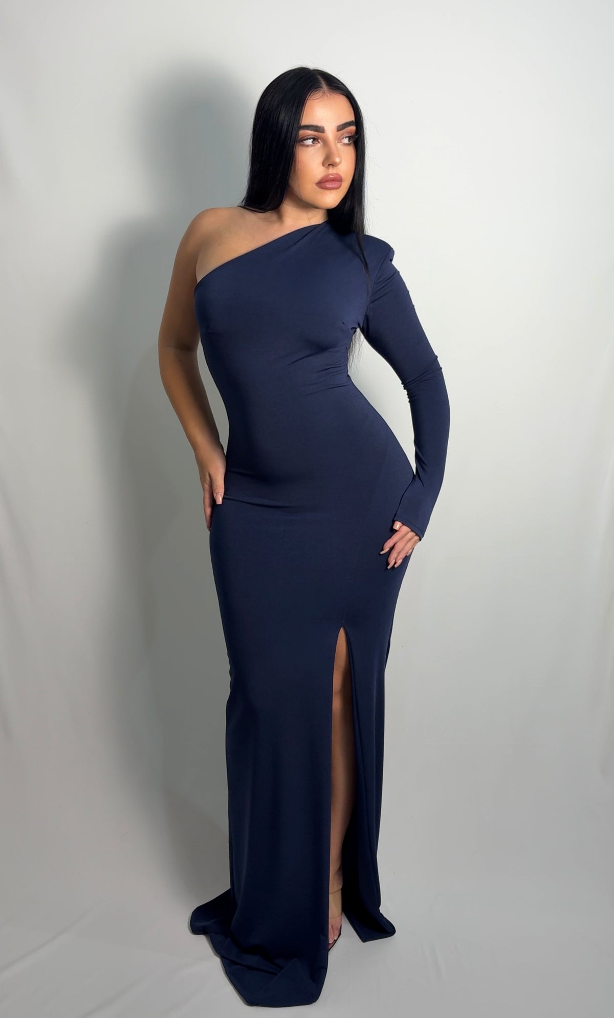 Vestido Gala Azul Marino