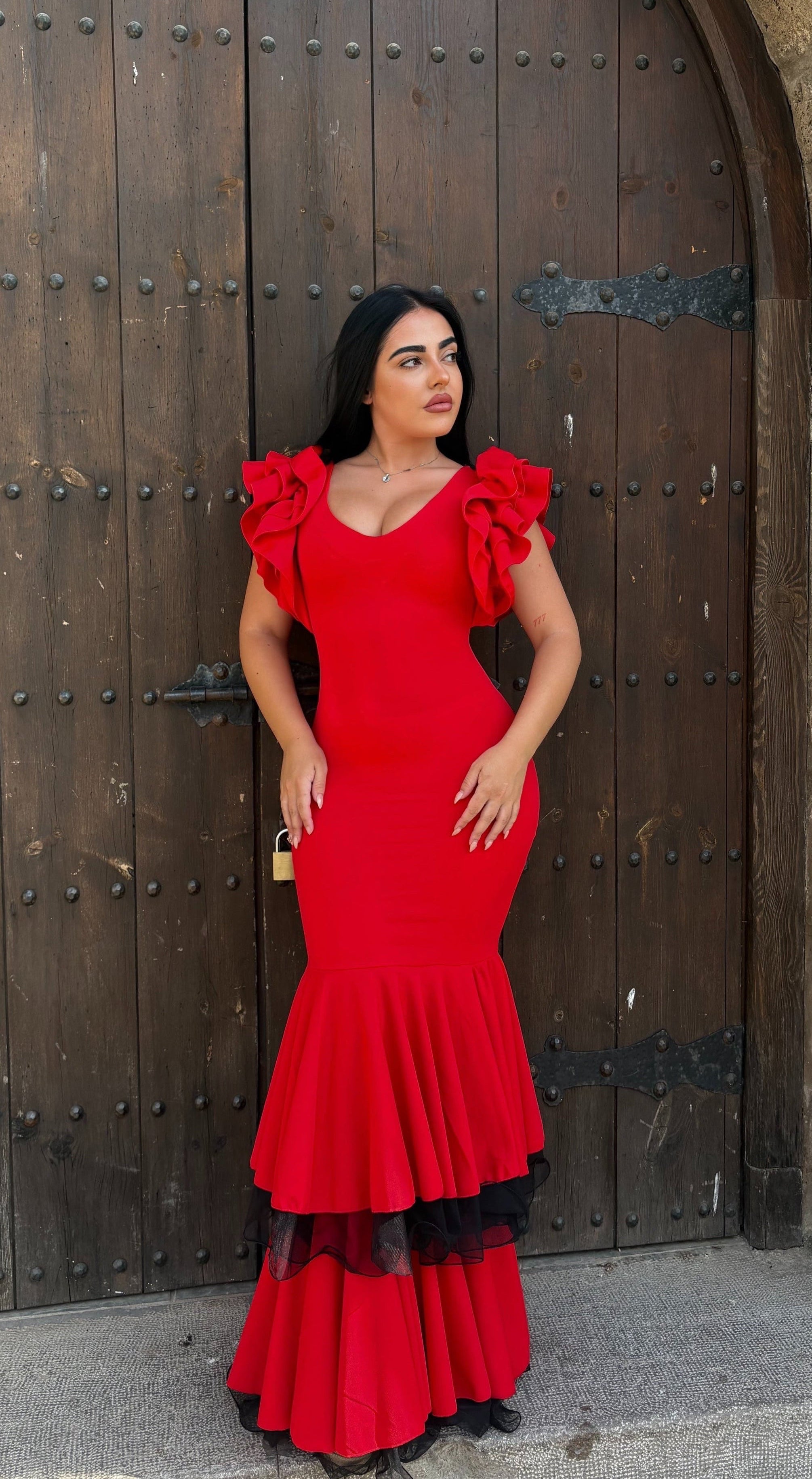 Traje rojo andaluz