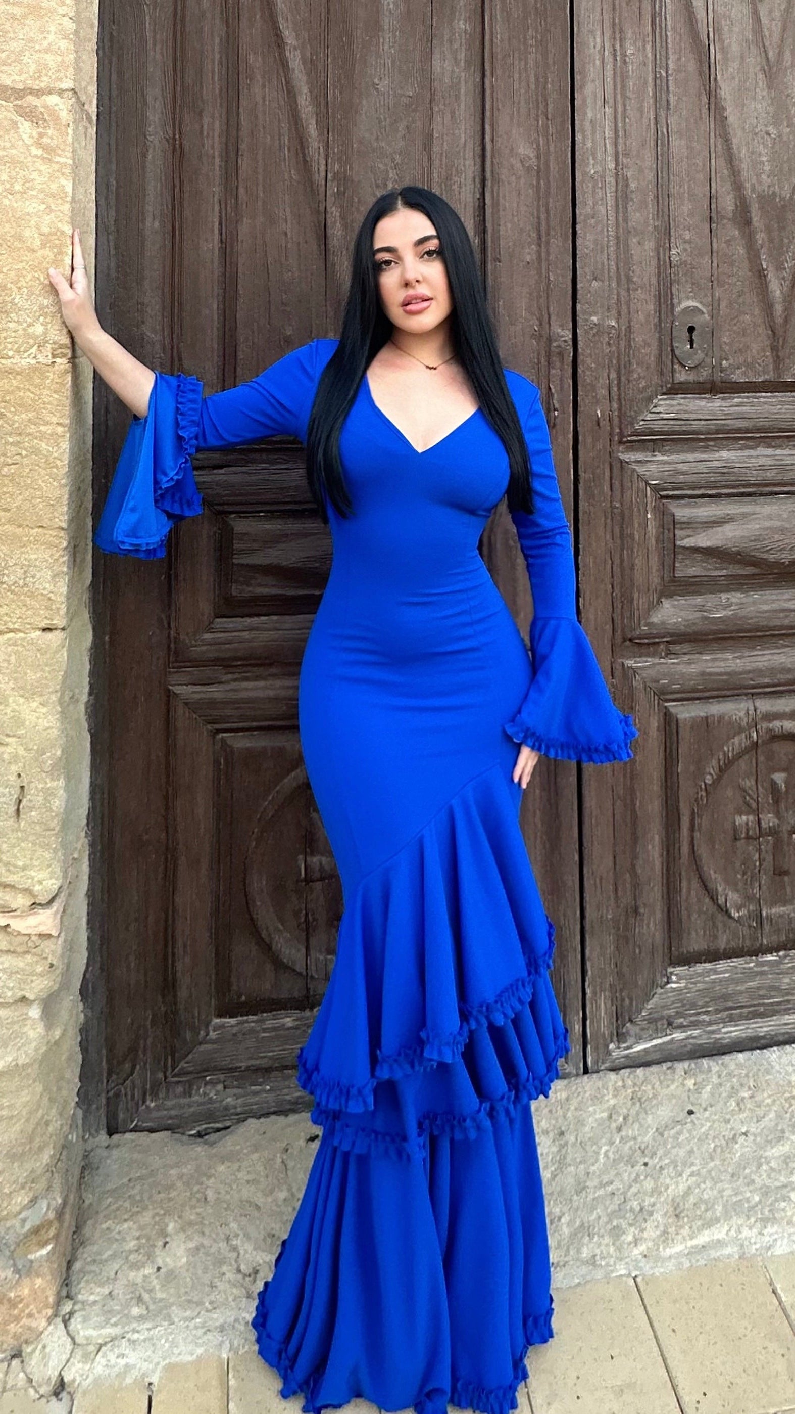 Traje azul tendencia