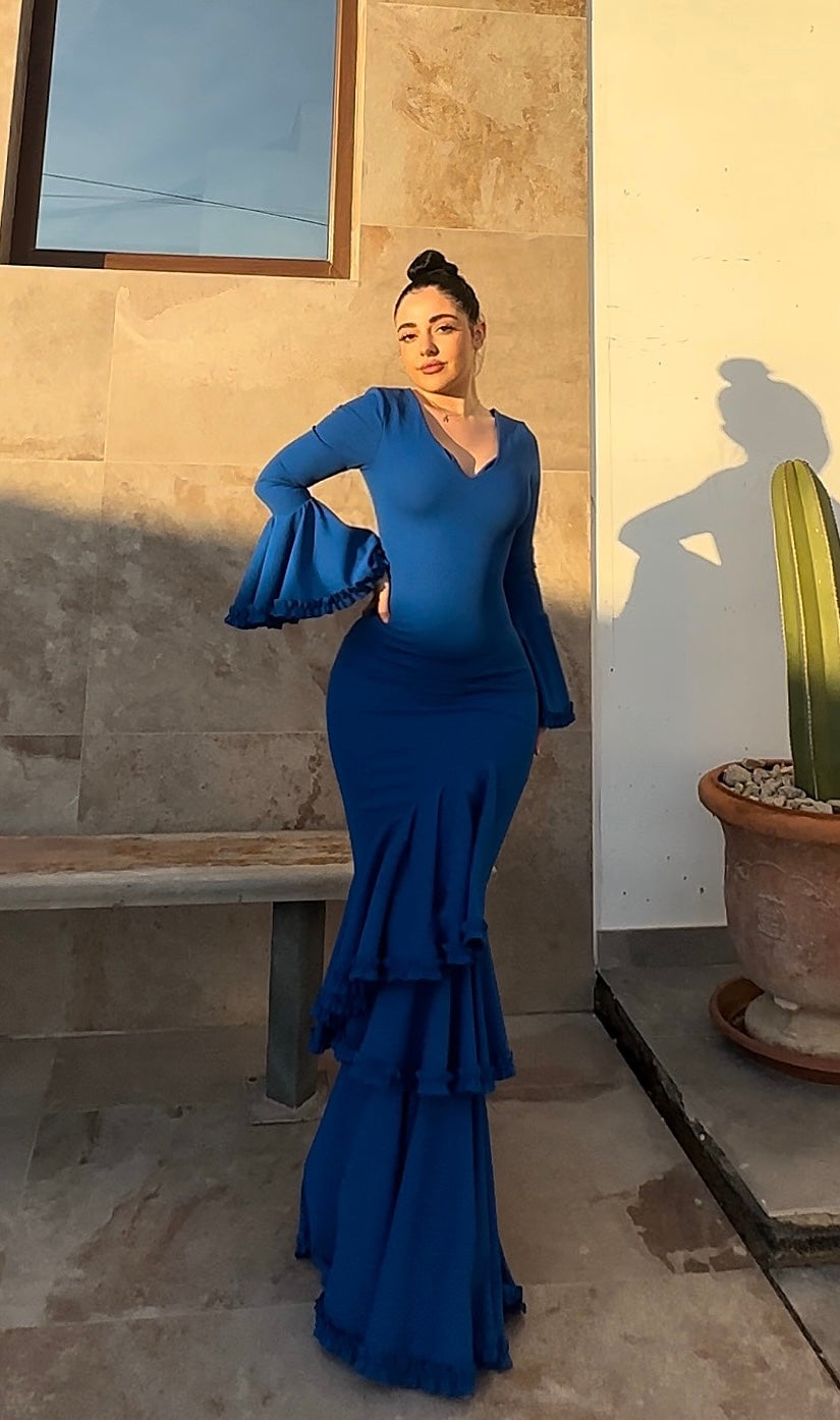 Traje azul tendencia