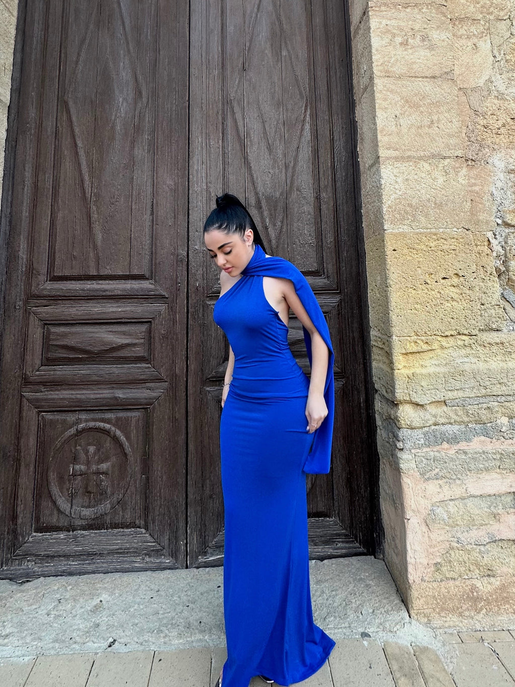 Vestido ceremonia Azul Eléctrico