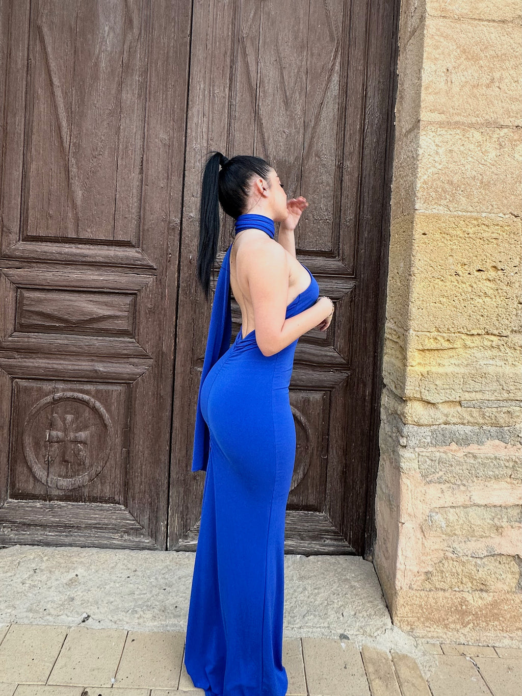 Vestido ceremonia Azul Eléctrico