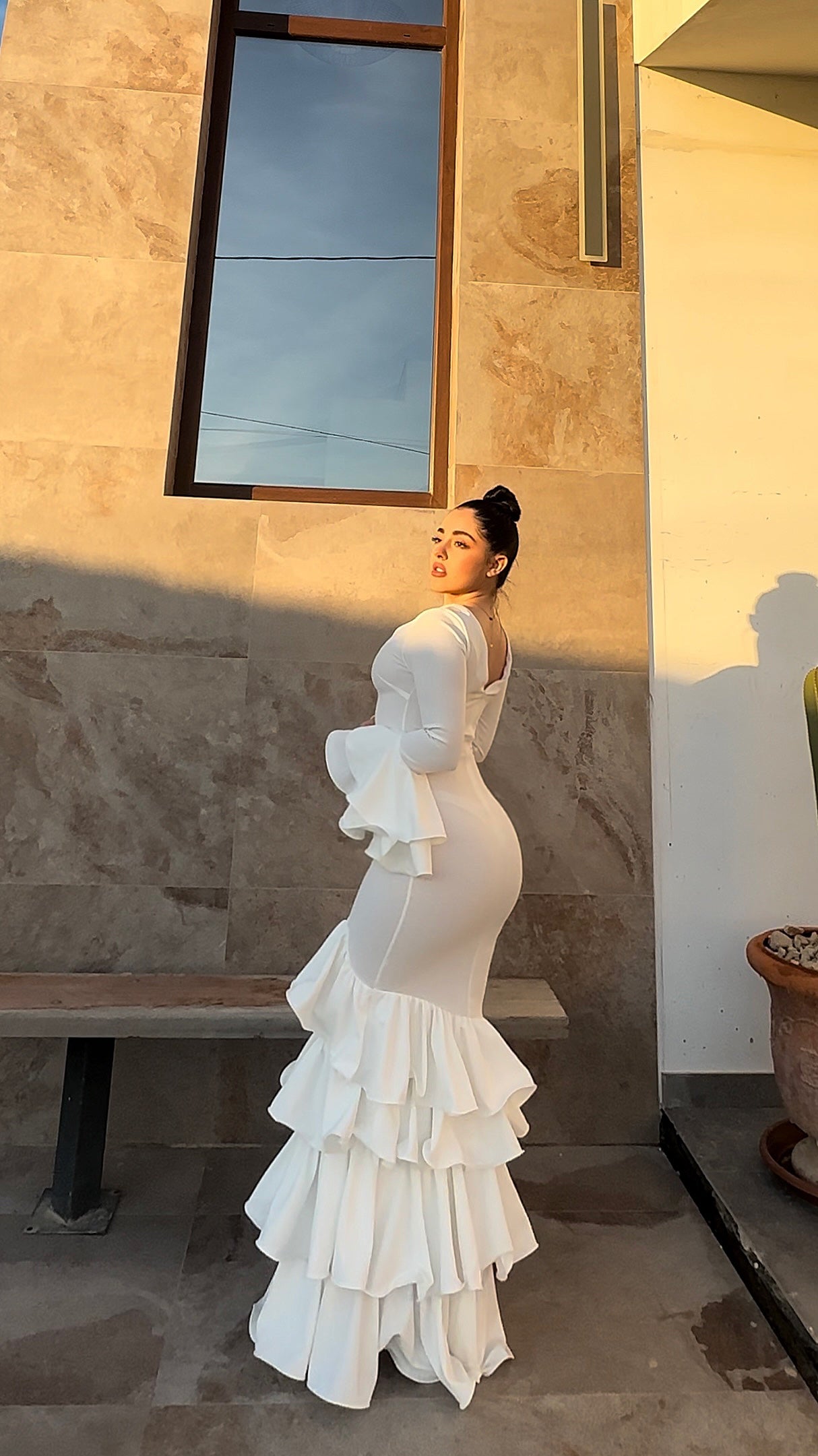 Traje blanco fusión