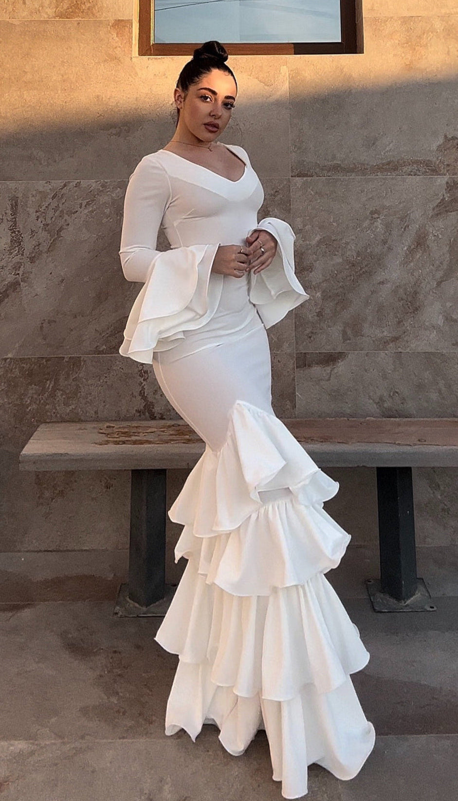 Traje blanco fusión