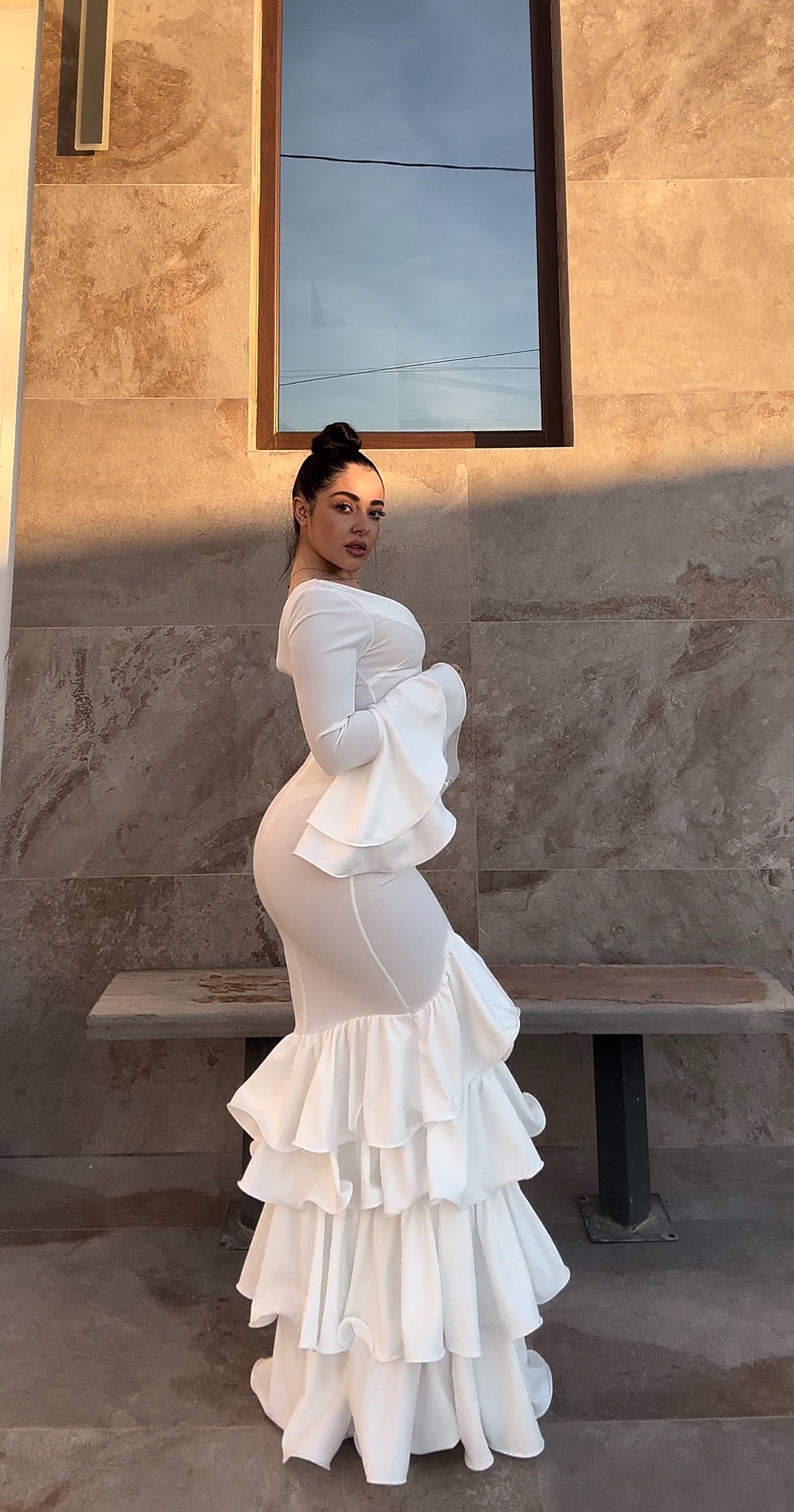 Traje blanco fusión